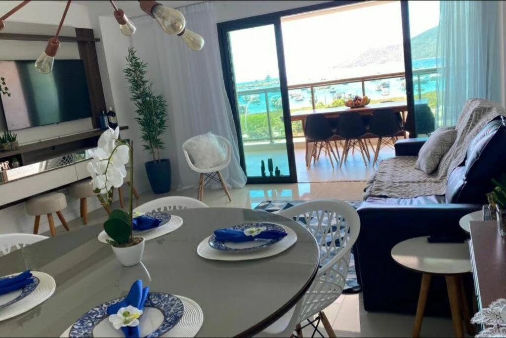 Apartamento Frente Ao Mar Em Resort Pe Na Areia 아라이알도카보 외부 사진