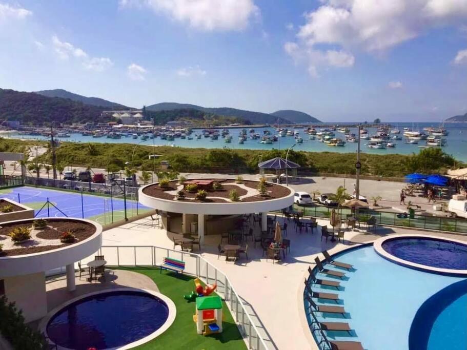 Apartamento Frente Ao Mar Em Resort Pe Na Areia 아라이알도카보 외부 사진